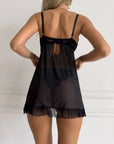 Babydoll Rouge Noir