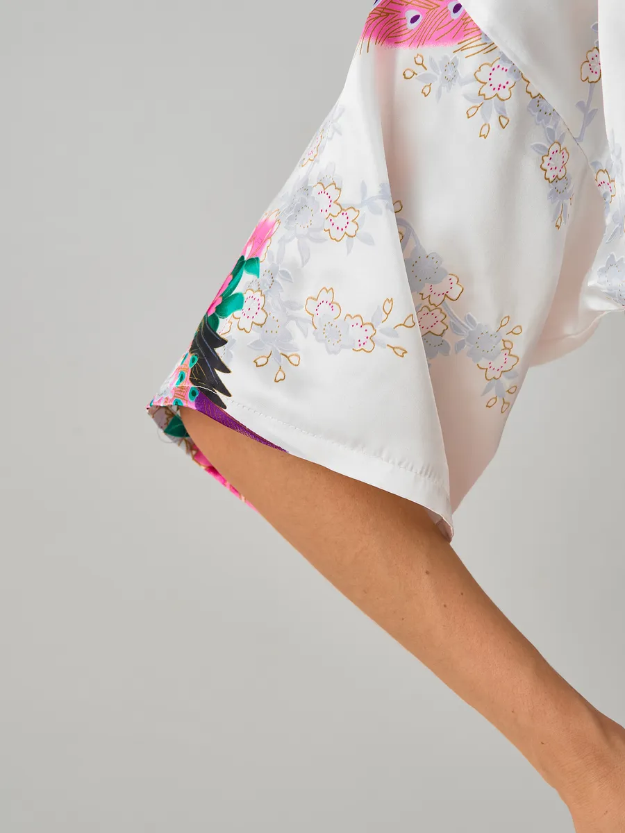 Robe Curto Oriental Peacock