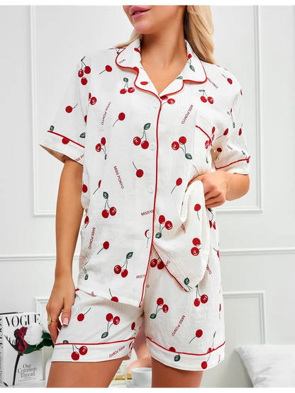 Pijama Americano Cherry Bloom
