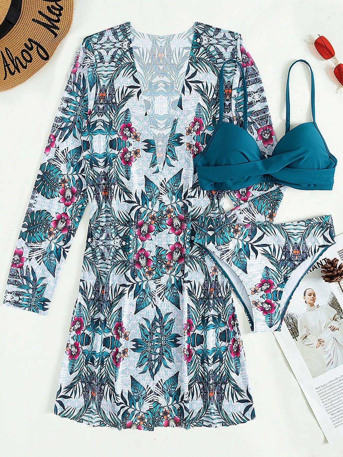 Conjunto Cikini Night™ | Biquíni + Saída de Praia