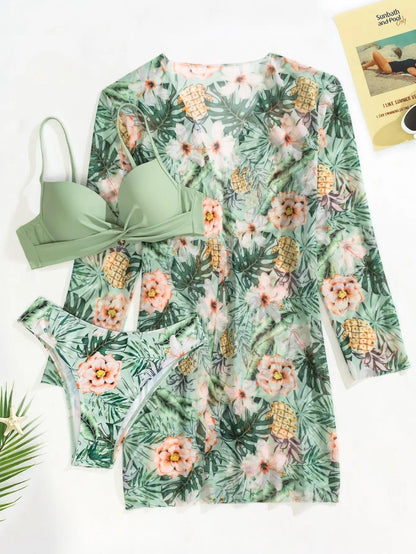 Conjunto Cikini Caribe™ | Biquíni + Saída de Praia