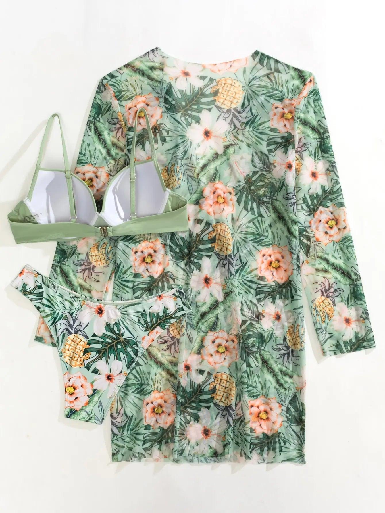 Conjunto Cikini Caribe™ | Biquíni + Saída de Praia