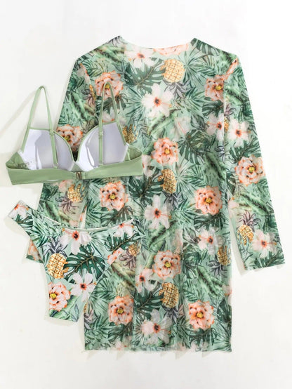 Conjunto Cikini Caribe™ | Biquíni + Saída de Praia