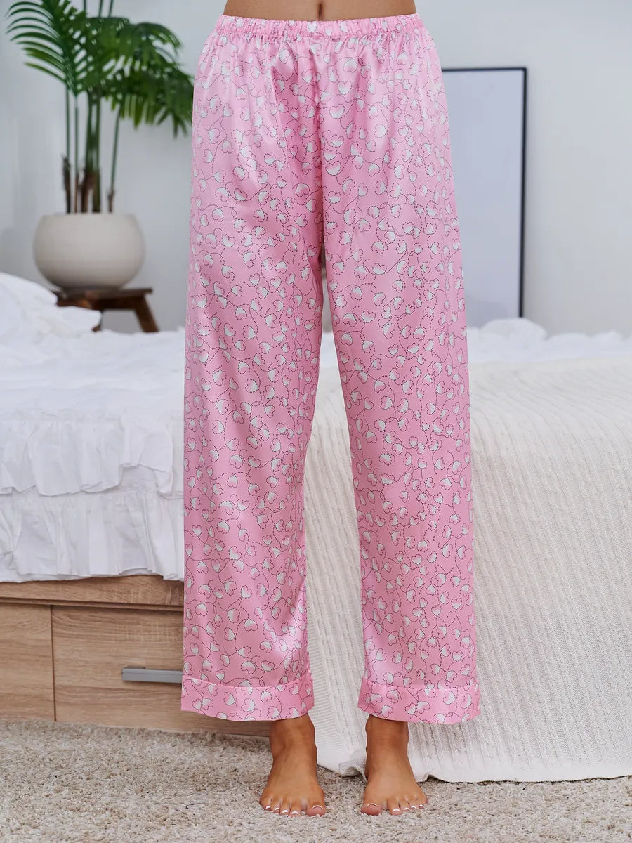 Pijama Longo Corações Pontilhados