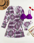 Conjunto Cikini Grape | Biquíni + Saída de Praia