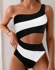 Maiô One Shoulder Waves