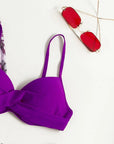 Conjunto Cikini Grape | Biquíni + Saída de Praia