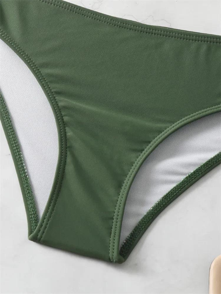 Biquíni One Shoulder Army