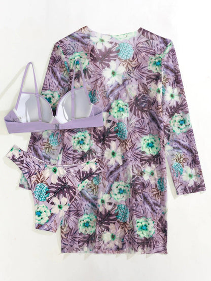 Conjunto Cikini Violetta™ | Biquíni + Saída de Praia