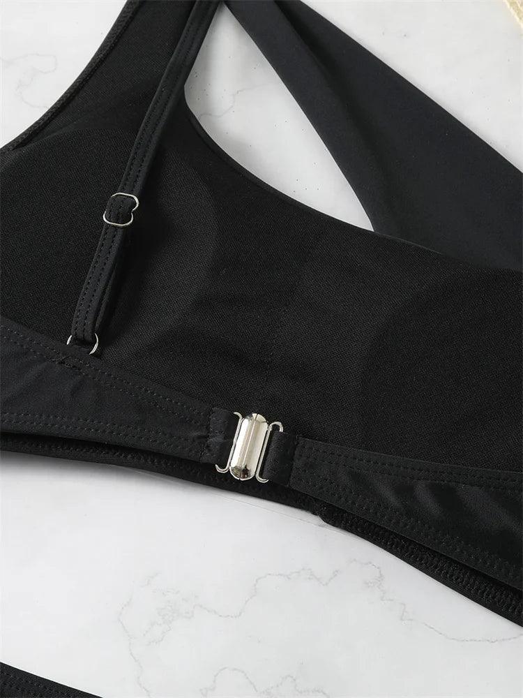 Biquíni One Shoulder Black