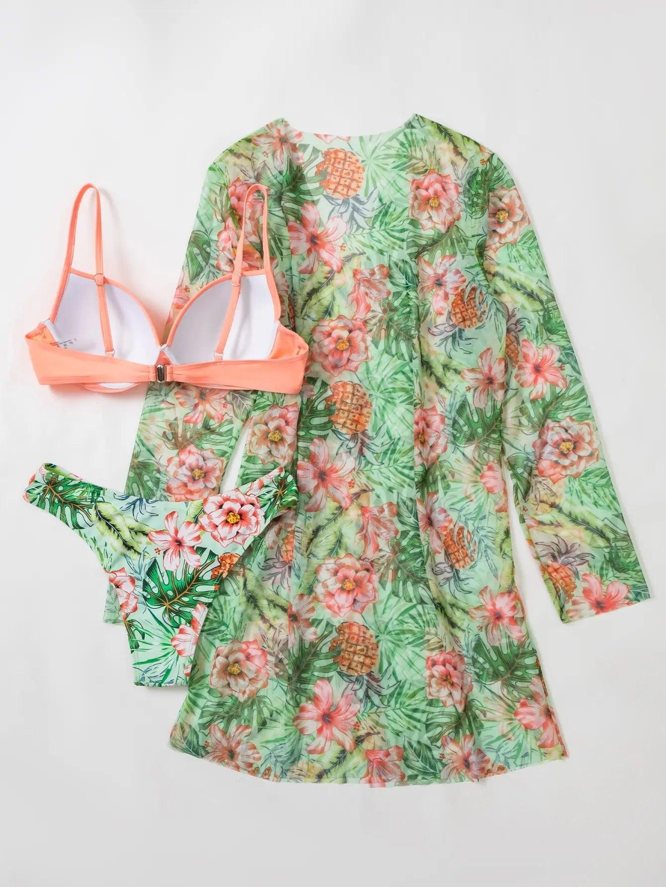 Conjunto Cikini™ | Biquíni + Saída de Praia