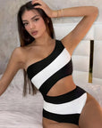 Maiô One Shoulder Waves