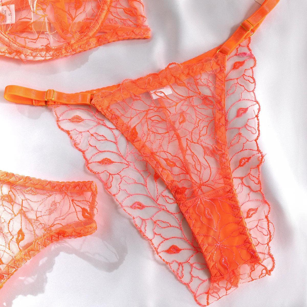 Lingerie Orange Lip Neon