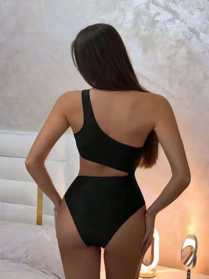 Maiô One Shoulder Waves