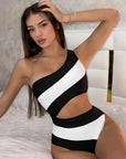 Maiô One Shoulder Waves