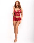 Babydoll de Renda Gauze Vermelho
