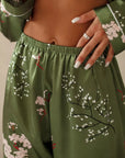 Pijama Longo Jade Botanique