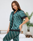 Pijama Longo Noir Esmeralda