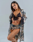 Conjunto BabyDoll e Robe Wild Lace Flora