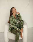 Pijama Longo Jade Botanique