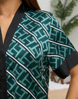 Pijama Longo Noir Esmeralda