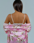 Conjunto BabyDoll e Robe Wild Lace Rosé
