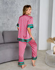 Pijama Longo Santorini Manga Curta