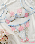 Lingerie Rosa Branca