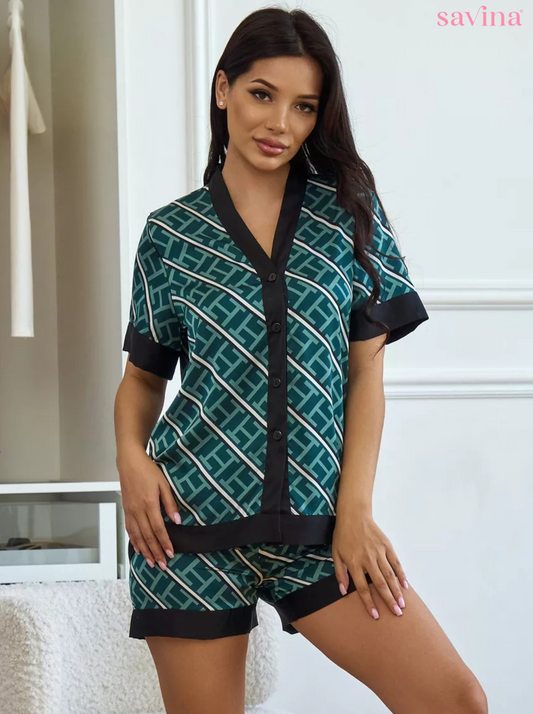 Pijama Americano Noir Esmeralda