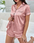 Pijama Americano Satin Rosé