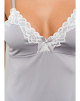 Camisola Bella Rendada Cinza