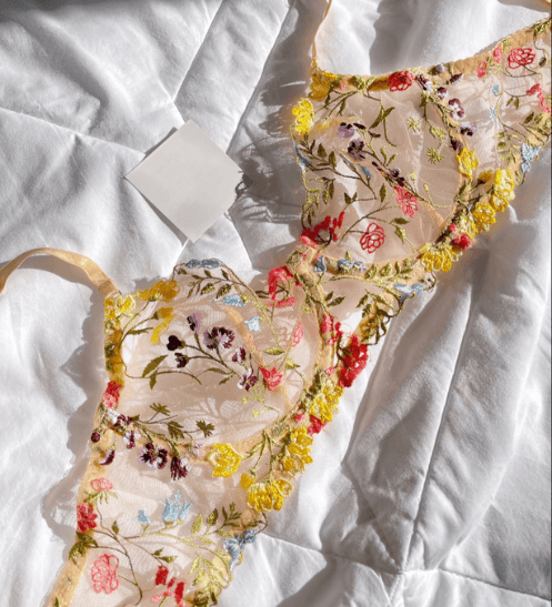 Conjunto Lingerie Lace Floral™ | O Segredo das Mulheres (Conjunto Completo) - savina