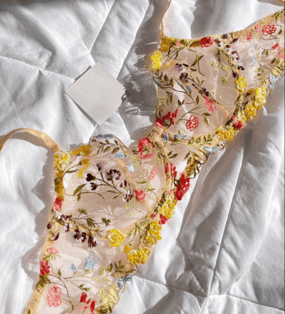 Conjunto Lingerie Lace Floral™ | O Segredo das Mulheres (Conjunto Completo) - savina
