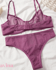 Conjunto de Lingerie Barette™ | ( O Segredo Feminino) Malha Transparente (FRETE GRÁTIS) - savina