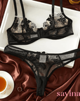 Conjunto de Lingerie de Luxo Rose™ | Tecido Premium (FRETE GRÁTIS) - savina