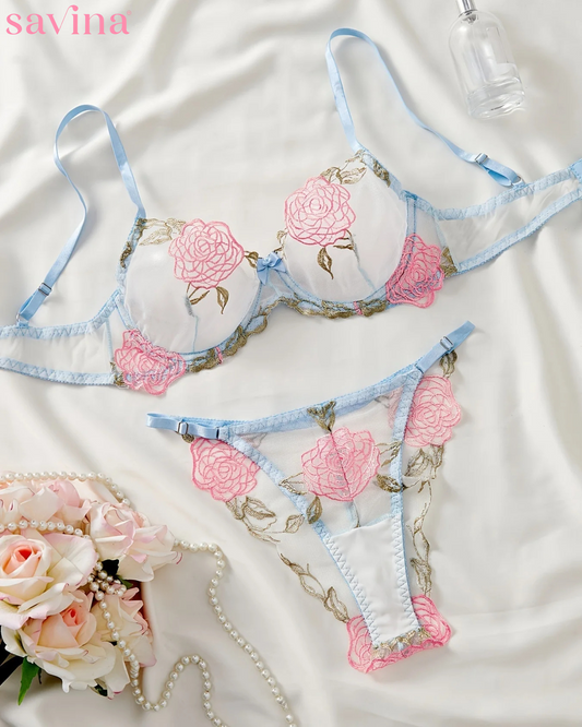 Lingerie Rosa Branca