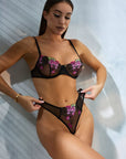 Lingerie Noir Blossom