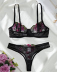 Lingerie Noir Blossom