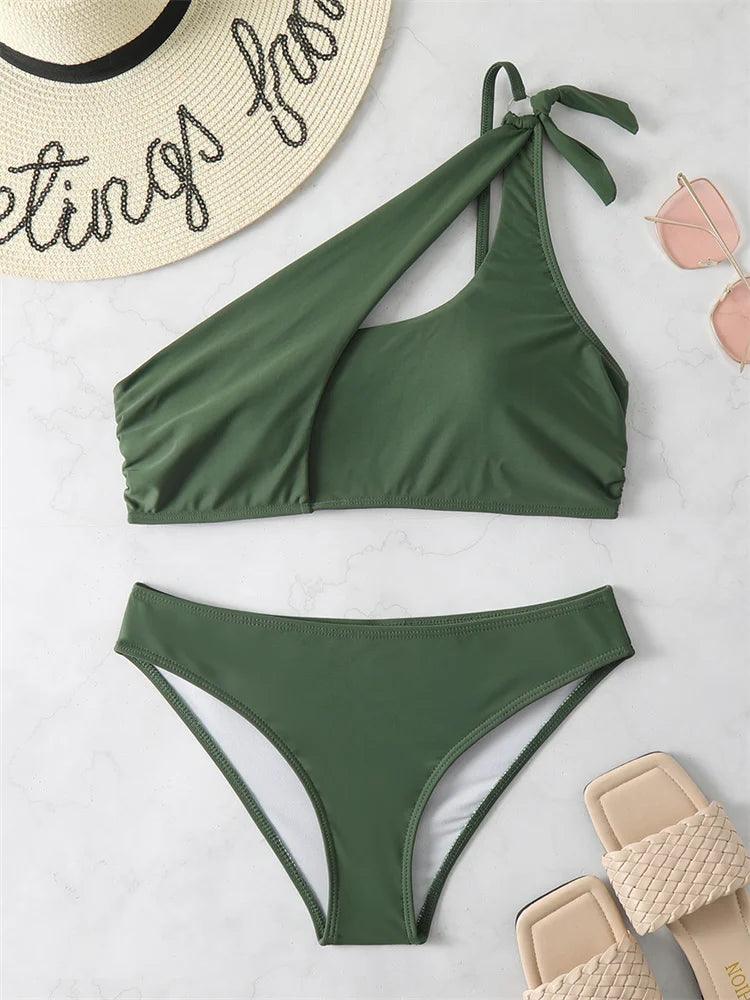 Biquíni One Shoulder Army