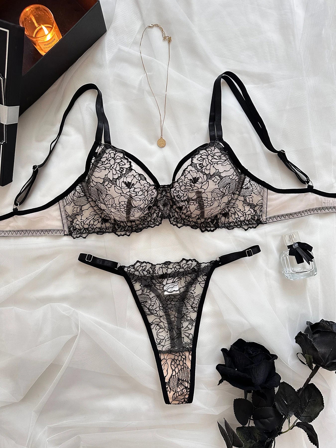 Conjunto de Lingerie Morgana™ | O Segredo das Mulheres (FRETE GRÁTIS) - savina