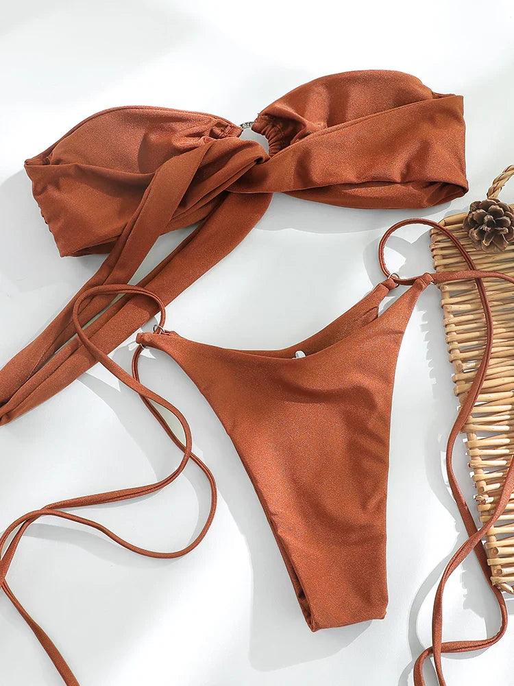 Biquíni Tomara que Caia Coco Bandeau