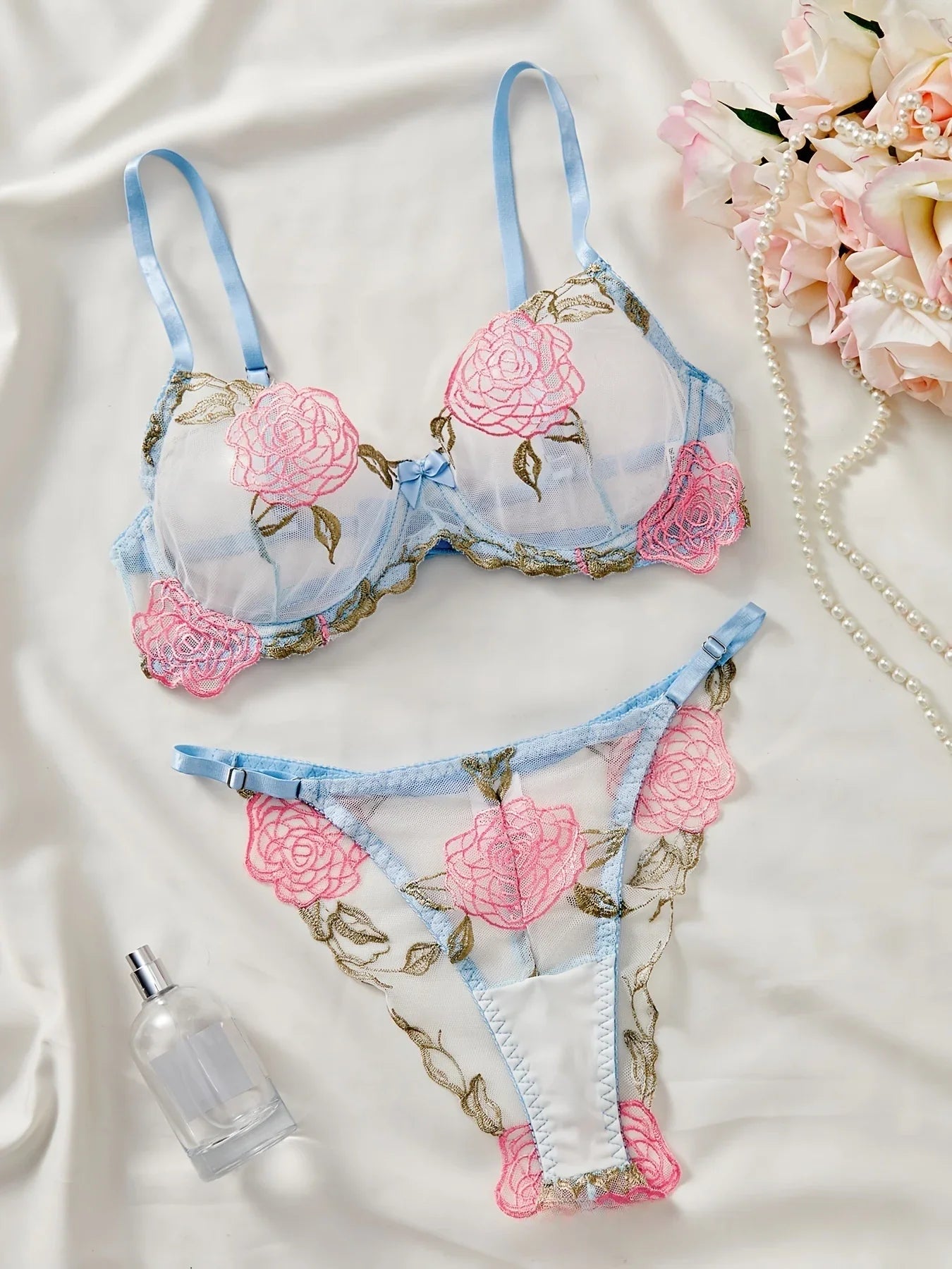 Lingerie Rosa Branca