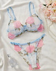 Lingerie Rosa Branca
