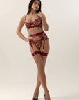 Lingerie Valeria Bordô