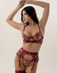 Lingerie Valeria Bordô