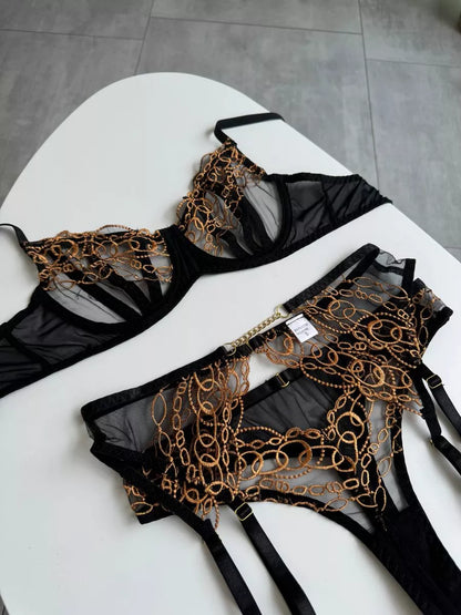Lingerie Ouro Nero