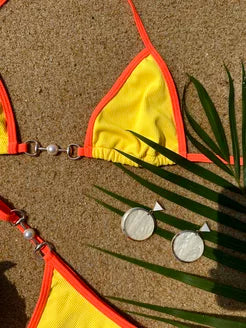 Biquíni Texturizado La Plage Pérola Amarelo Solar