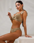 Biquíni Hot Pants Cintura Alta Luna Bella