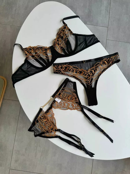 Lingerie Ouro Nero