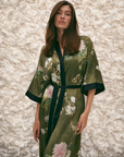 Kimono Verde Éden Japonês